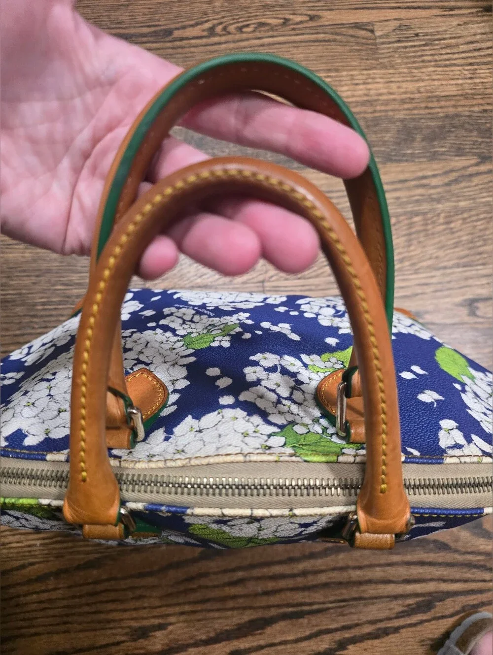 DOONEY & BOURKE Hydrangea Blue Geena Satchel